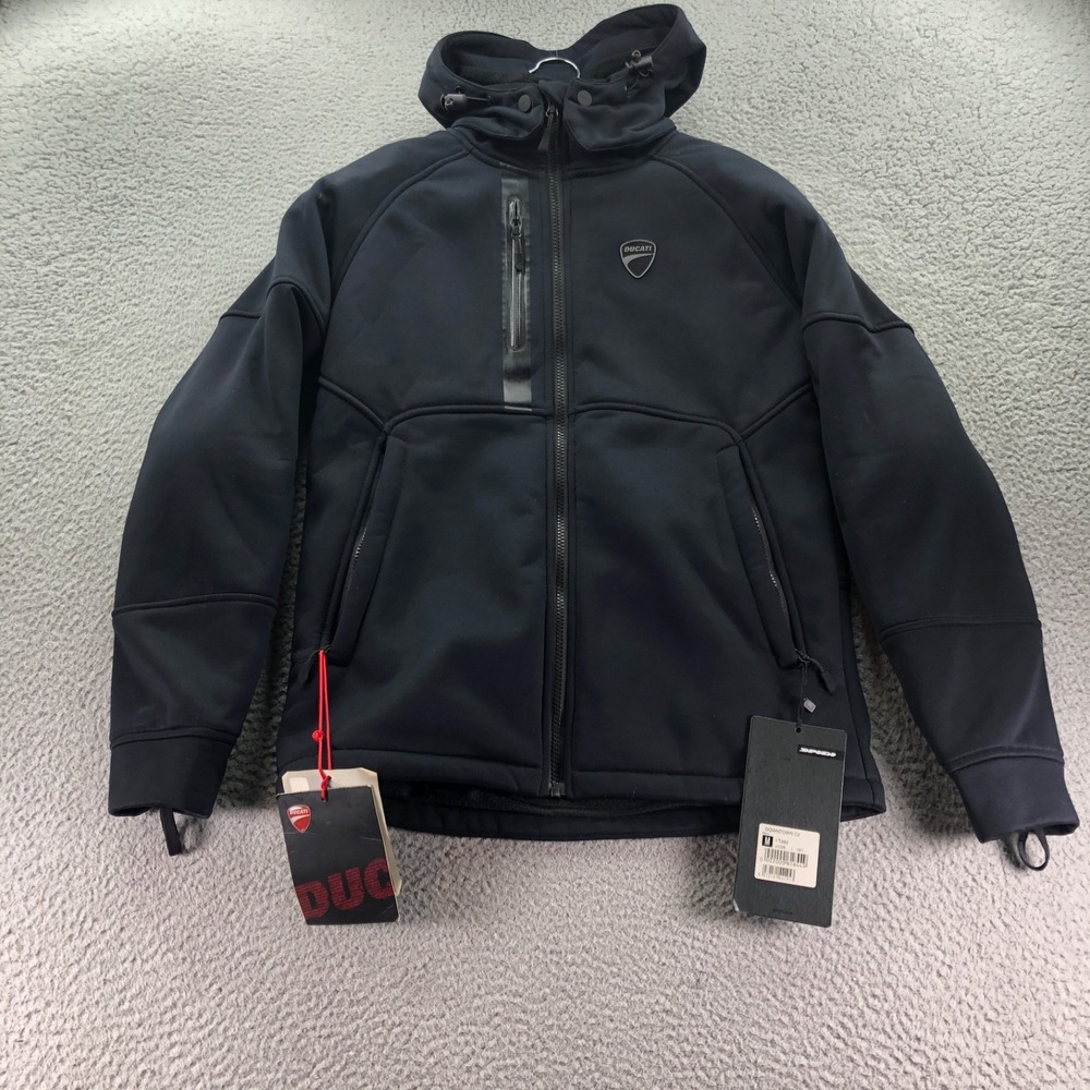 Ducati Motorcycle Jacket Mens Medium Black Downtown C2 Technical Sweatshirt